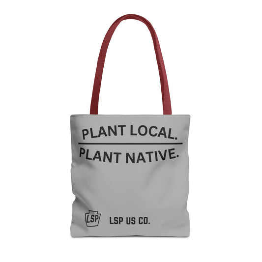 LSP US CO Plant Local Plant Native Tote Bag - Tree-Ring Graphic Eco Shopper