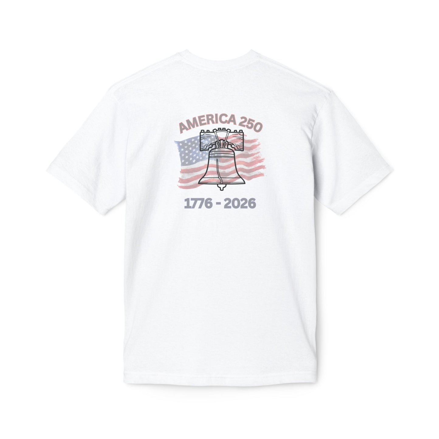 America 250 Liberty Bell T-Shirt — 1776–2026 Anniversary Bayside Made in USA