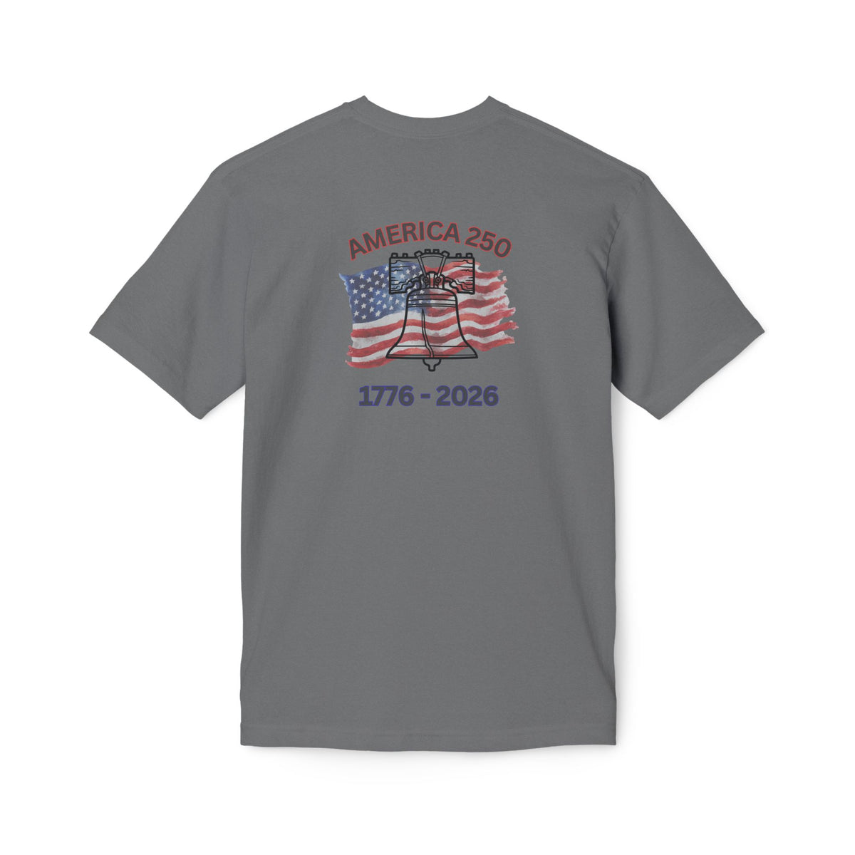 America 250 Liberty Bell T-Shirt — 1776–2026 Anniversary Bayside Made in USA