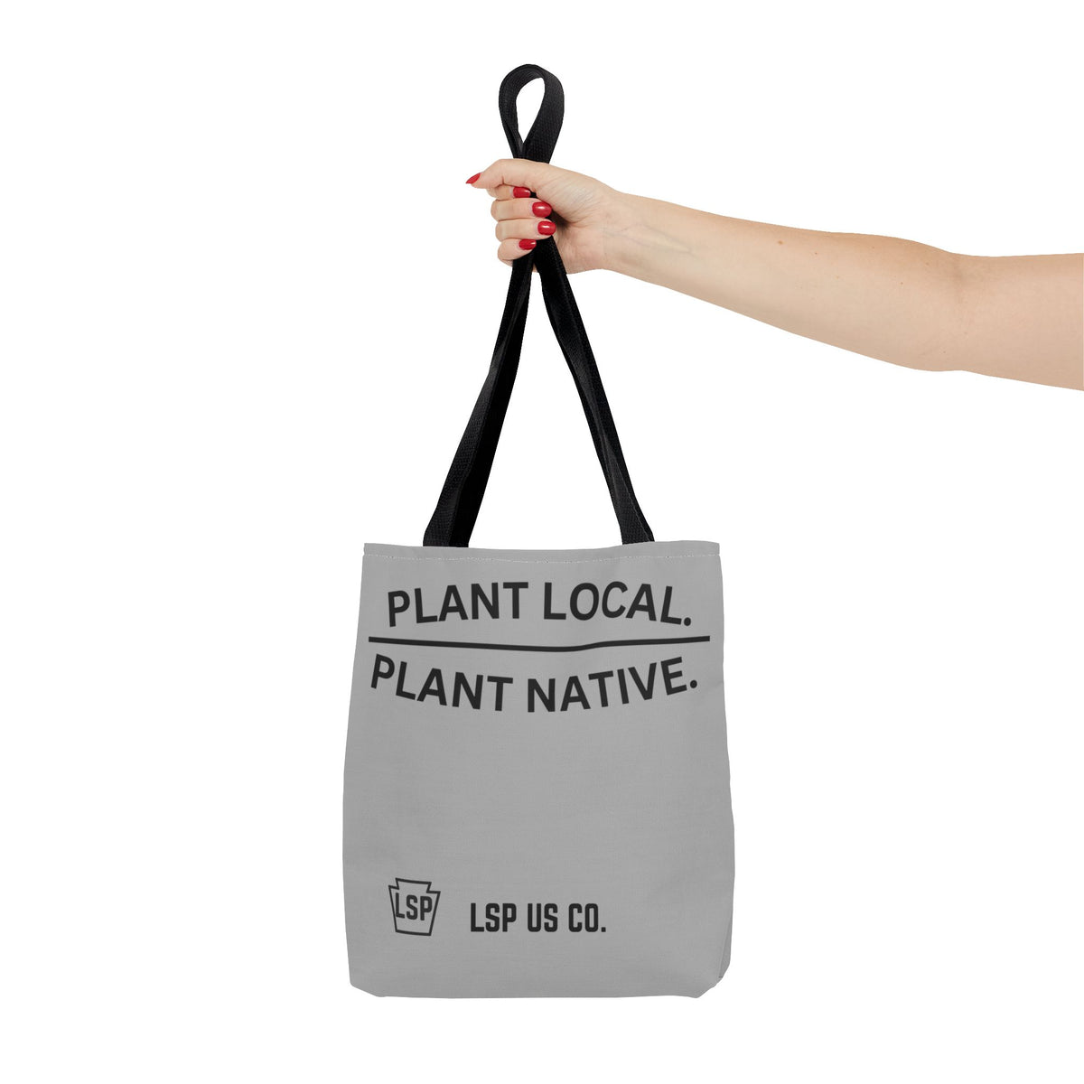 LSP US CO Plant Local Plant Native Tote Bag - Tree-Ring Graphic Eco Shopper