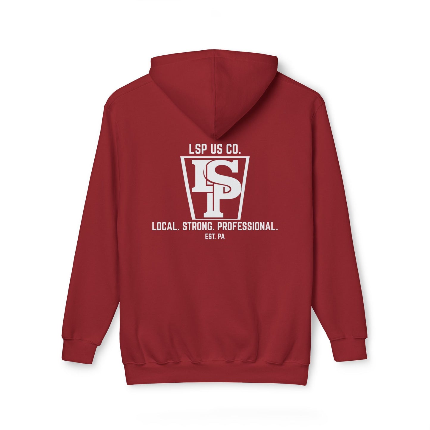 Local Strong Professional Hoodie — 'Local. Strong. Professional. EST. PA' Logo Hooded Sweatshirt