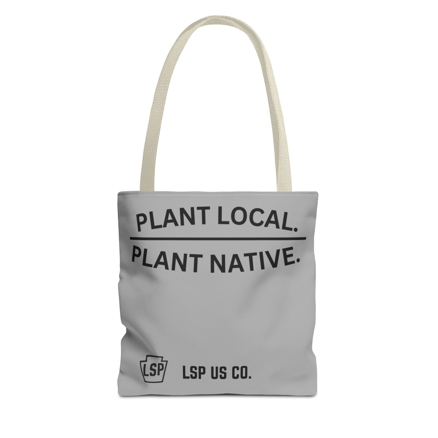 LSP US CO Plant Local Plant Native Tote Bag - Tree-Ring Graphic Eco Shopper