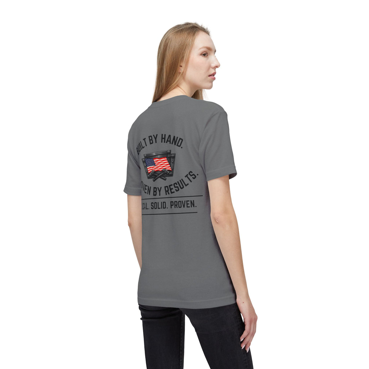 LSP US CO Built By Hand T-Shirt — "Local. Solid. Proven." American Workwear