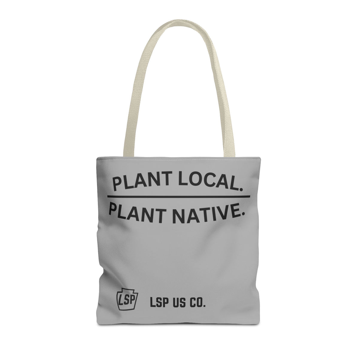 LSP US CO Plant Local Plant Native Tote Bag - Tree-Ring Graphic Eco Shopper