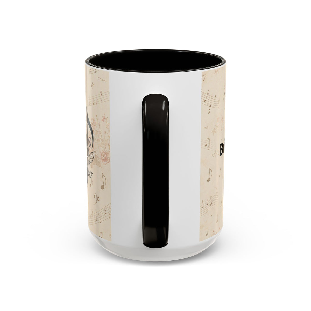 Bridget - Nature’s Music Floral Note Mug — Natures Music, Look and You Will Hear 15oz