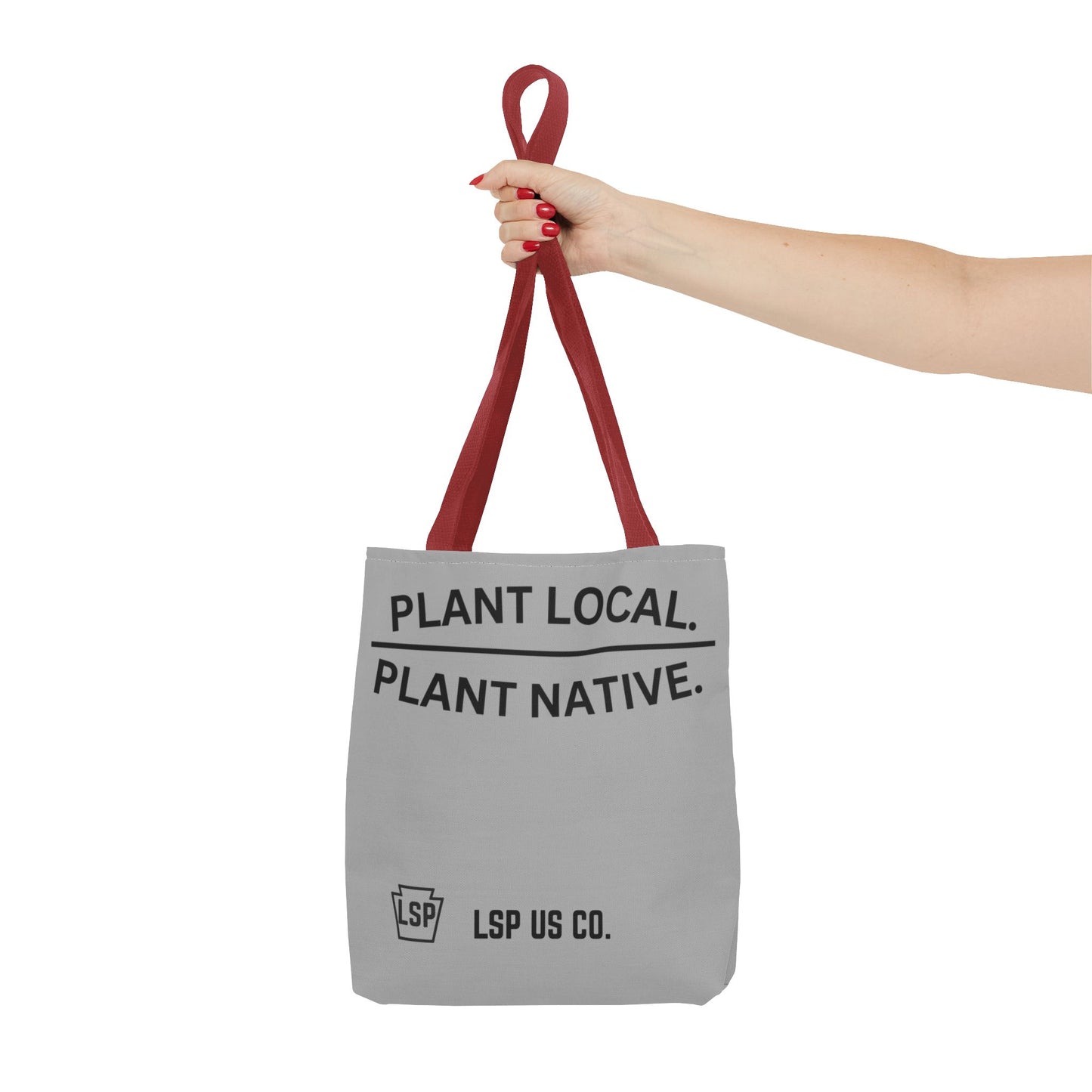 LSP US CO Plant Local Plant Native Tote Bag - Tree-Ring Graphic Eco Shopper