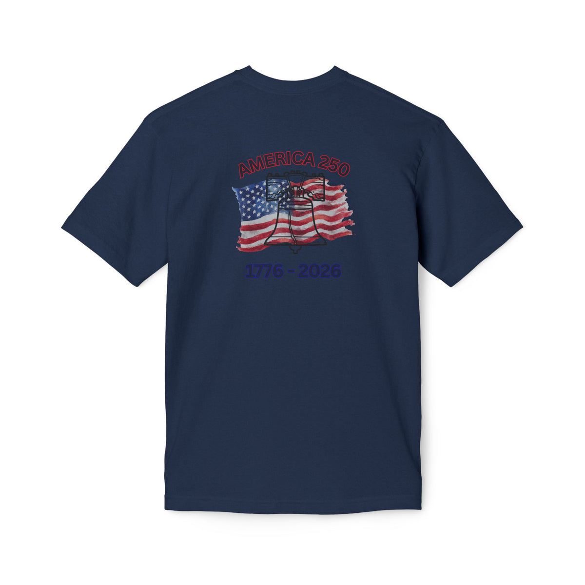 America 250 Liberty Bell T-Shirt — 1776–2026 Anniversary Bayside Made in USA