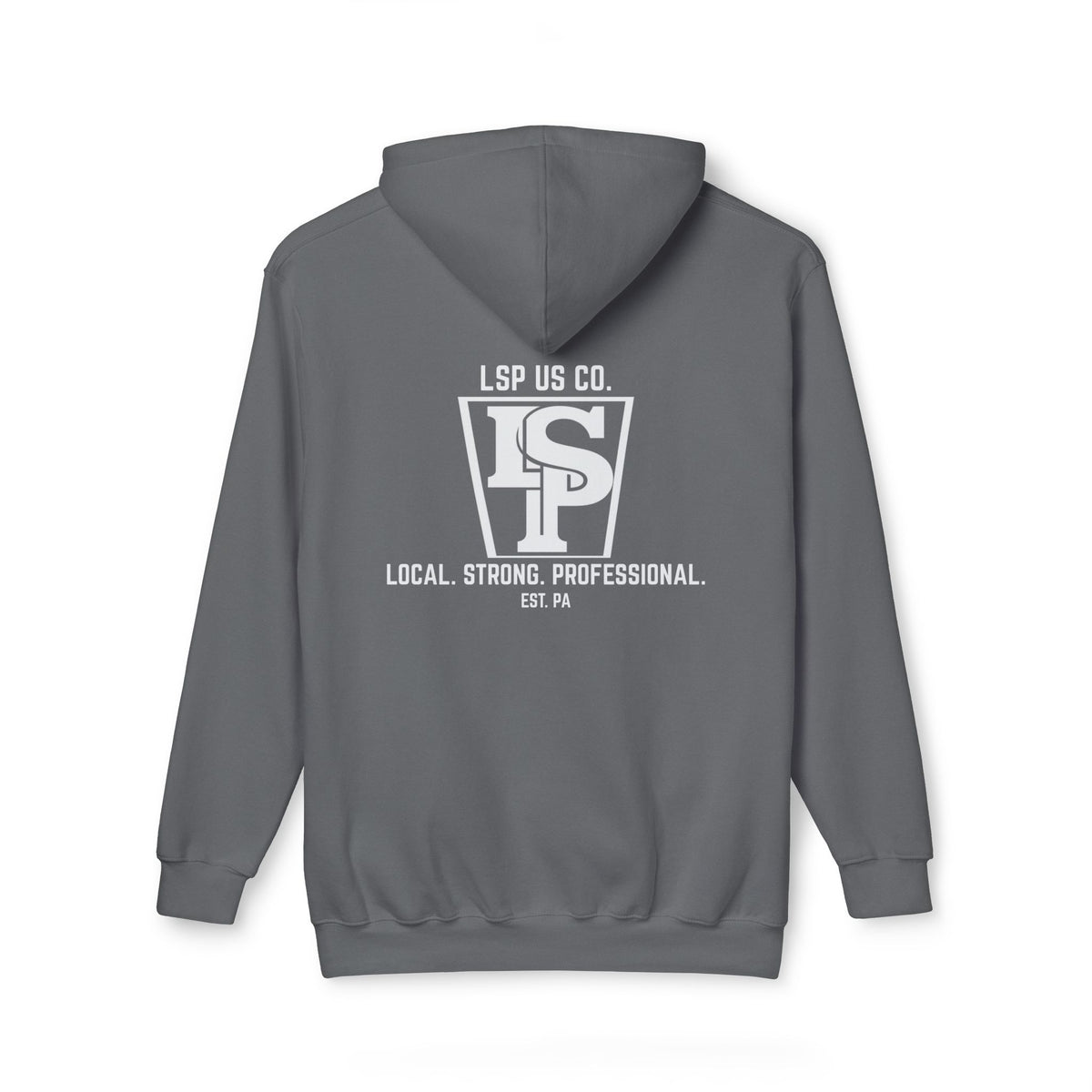 Local Strong Professional Hoodie — 'Local. Strong. Professional. EST. PA' Logo Hooded Sweatshirt