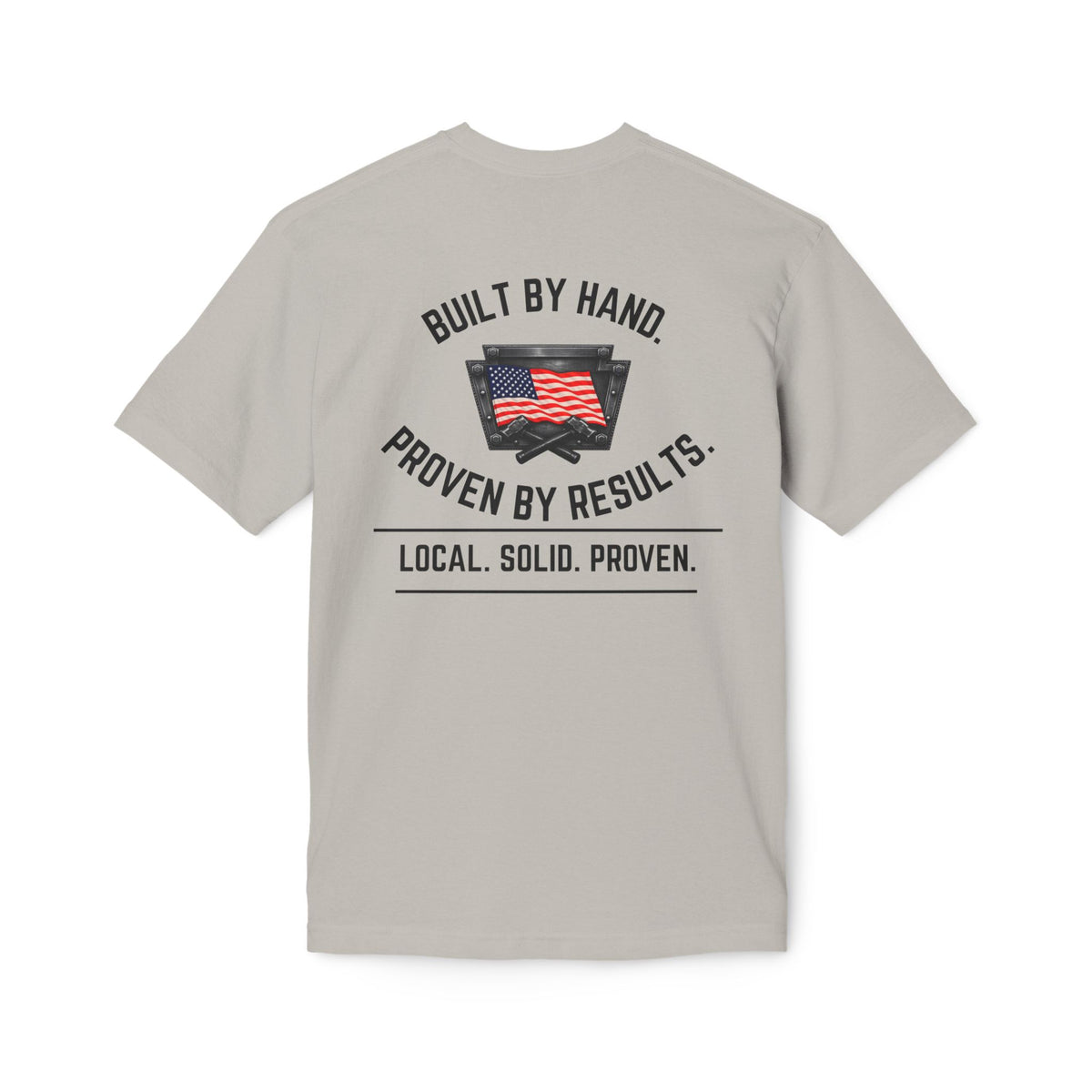 LSP US CO Built By Hand T-Shirt — "Local. Solid. Proven." American Workwear