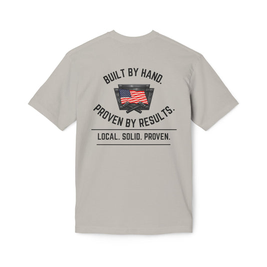 LSP US CO Built By Hand T-Shirt — "Local. Solid. Proven." American Workwear