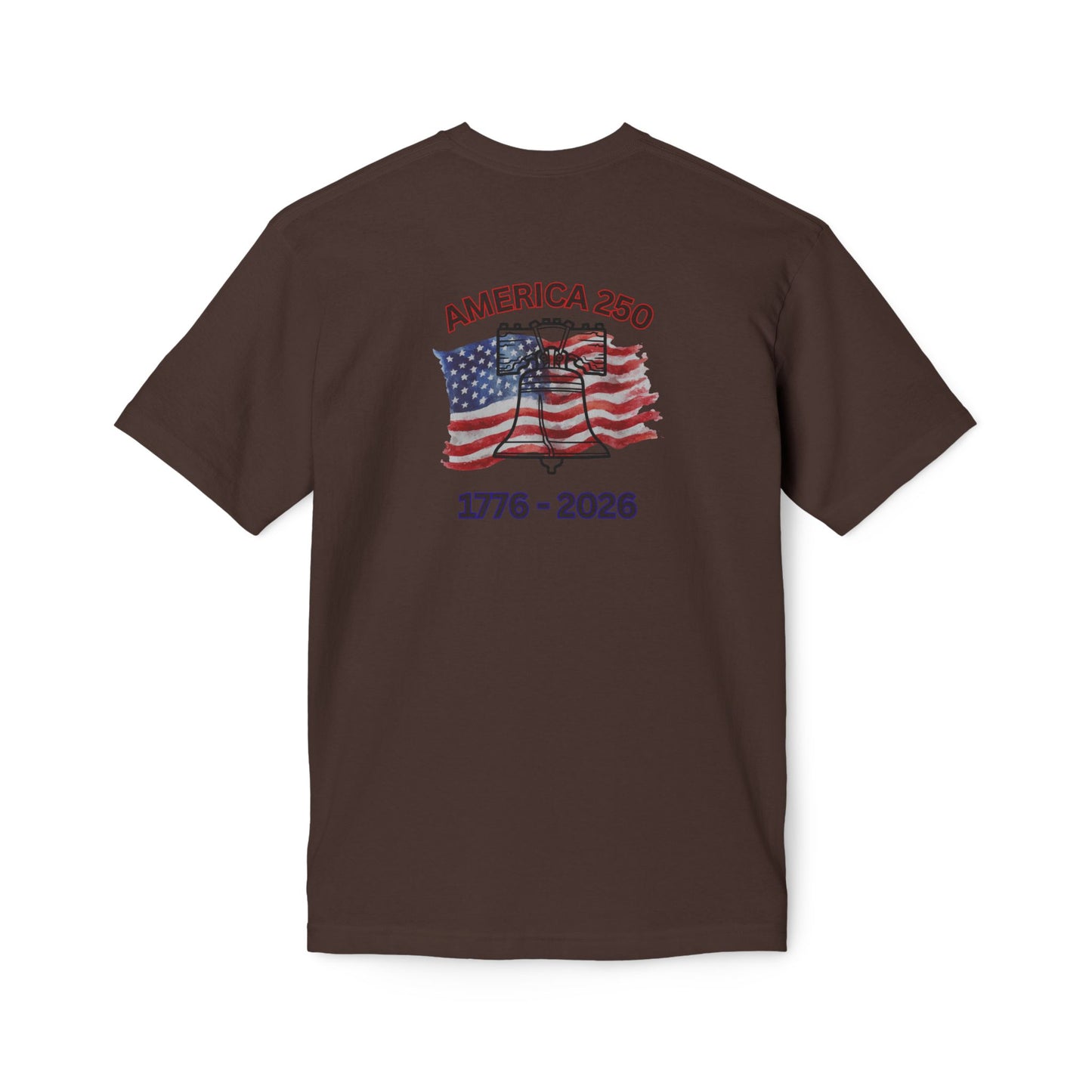 America 250 Liberty Bell T-Shirt — 1776–2026 Anniversary Bayside Made in USA