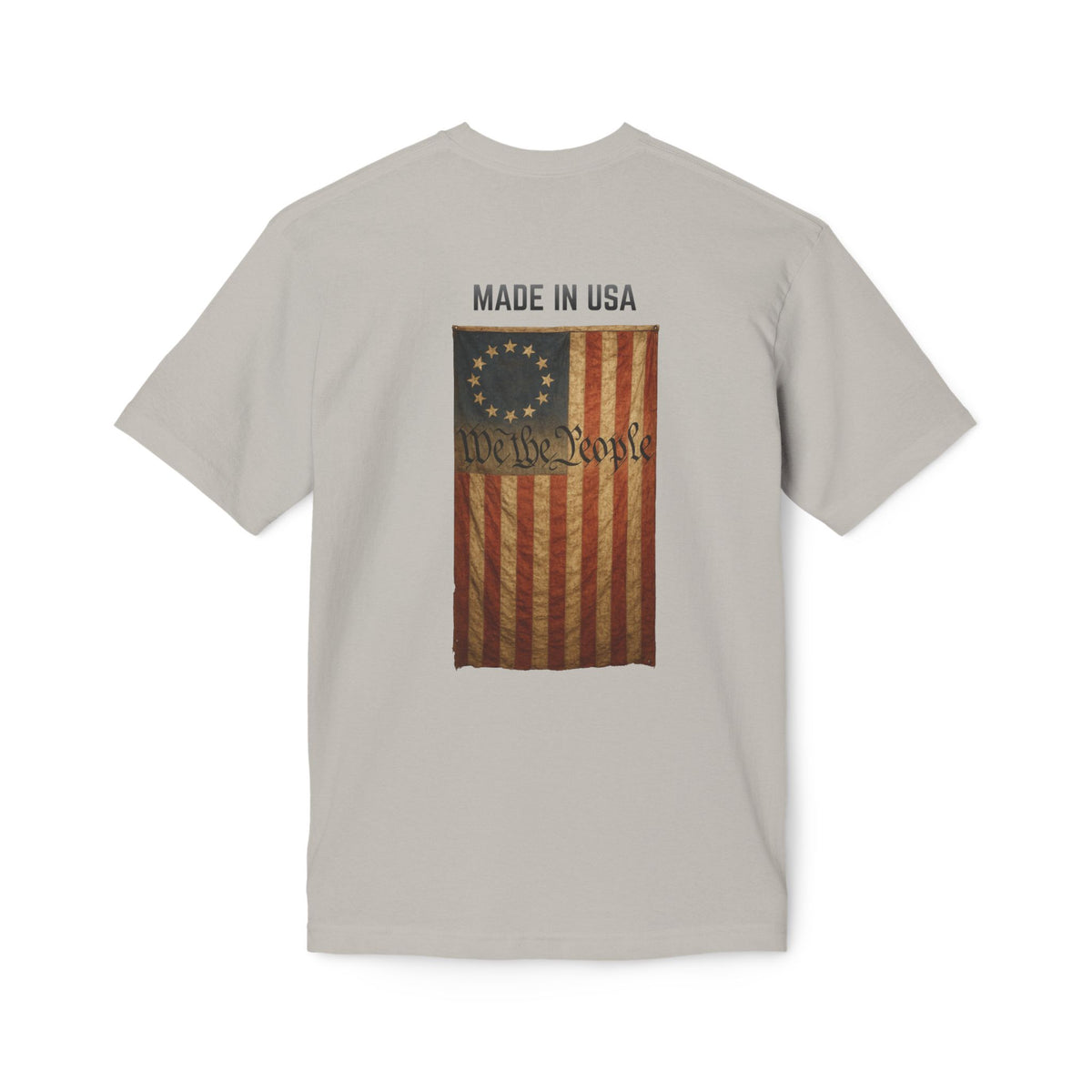 LSP US CO Made in USA Vintage Betsy Ross Flag T-Shirt — "We the People" Patriotic Tee