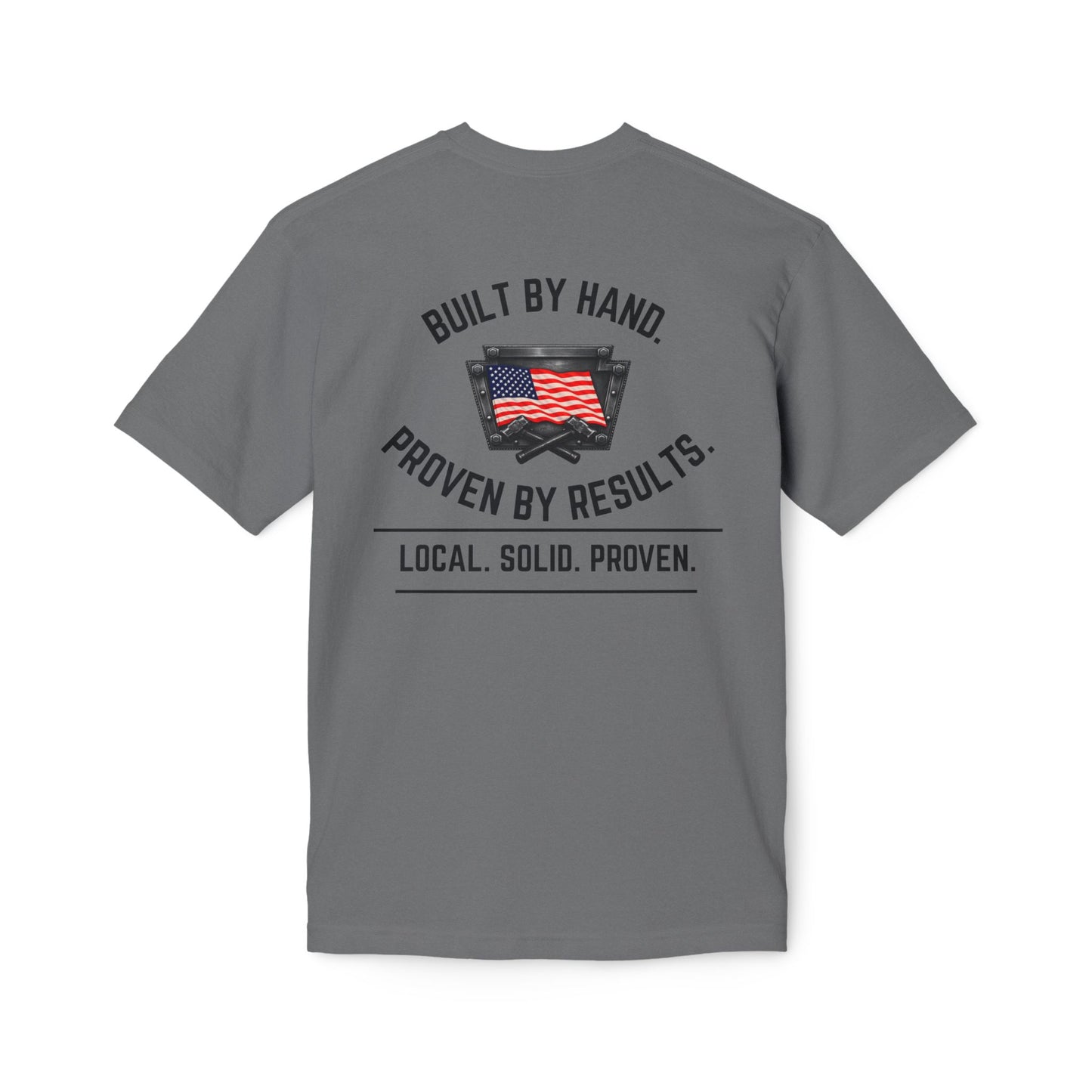 LSP US CO Built By Hand T-Shirt — "Local. Solid. Proven." American Workwear