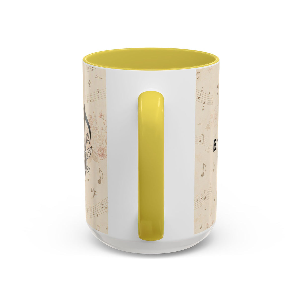 Bridget - Nature’s Music Floral Note Mug — Natures Music, Look and You Will Hear 15oz