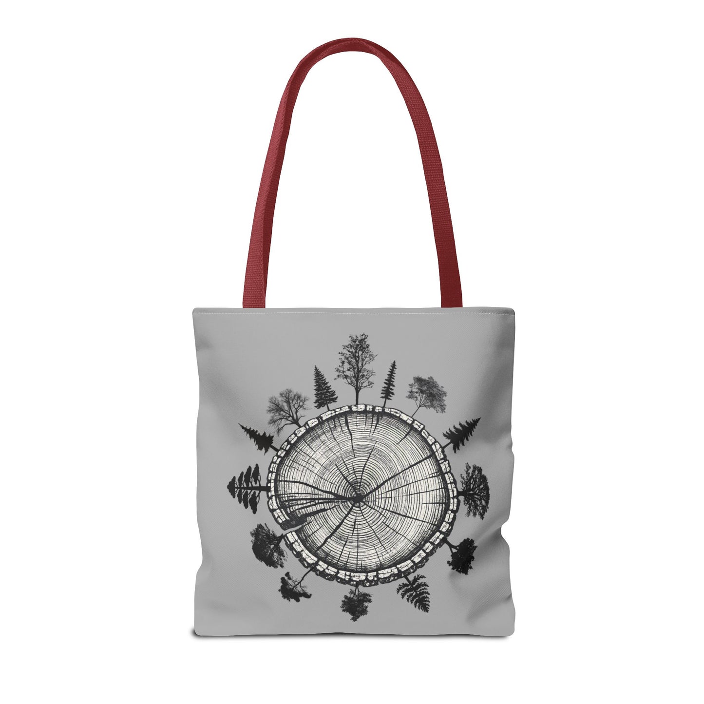 LSP US CO Plant Local Plant Native Tote Bag - Tree-Ring Graphic Eco Shopper
