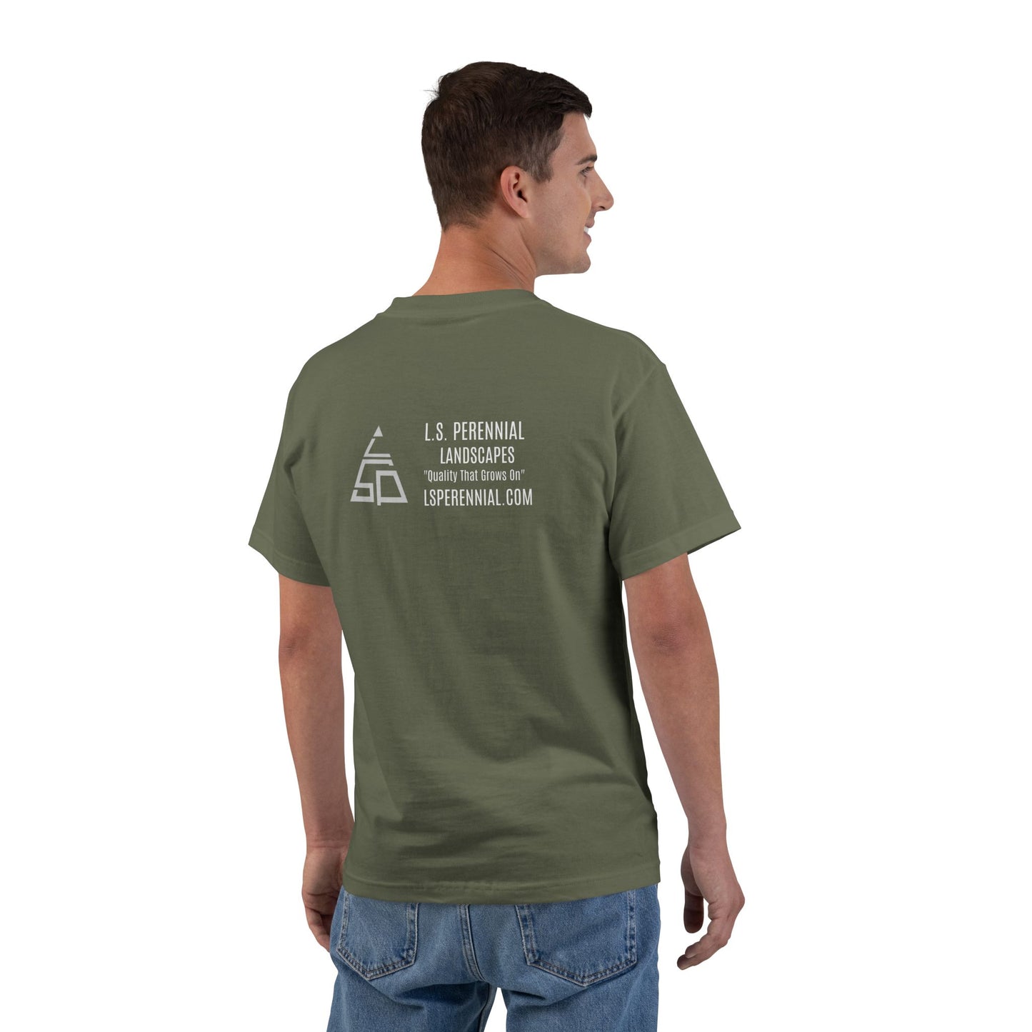 LS PERENNIAL LANDSCAPES CREW T SHIRT 100% COTTON