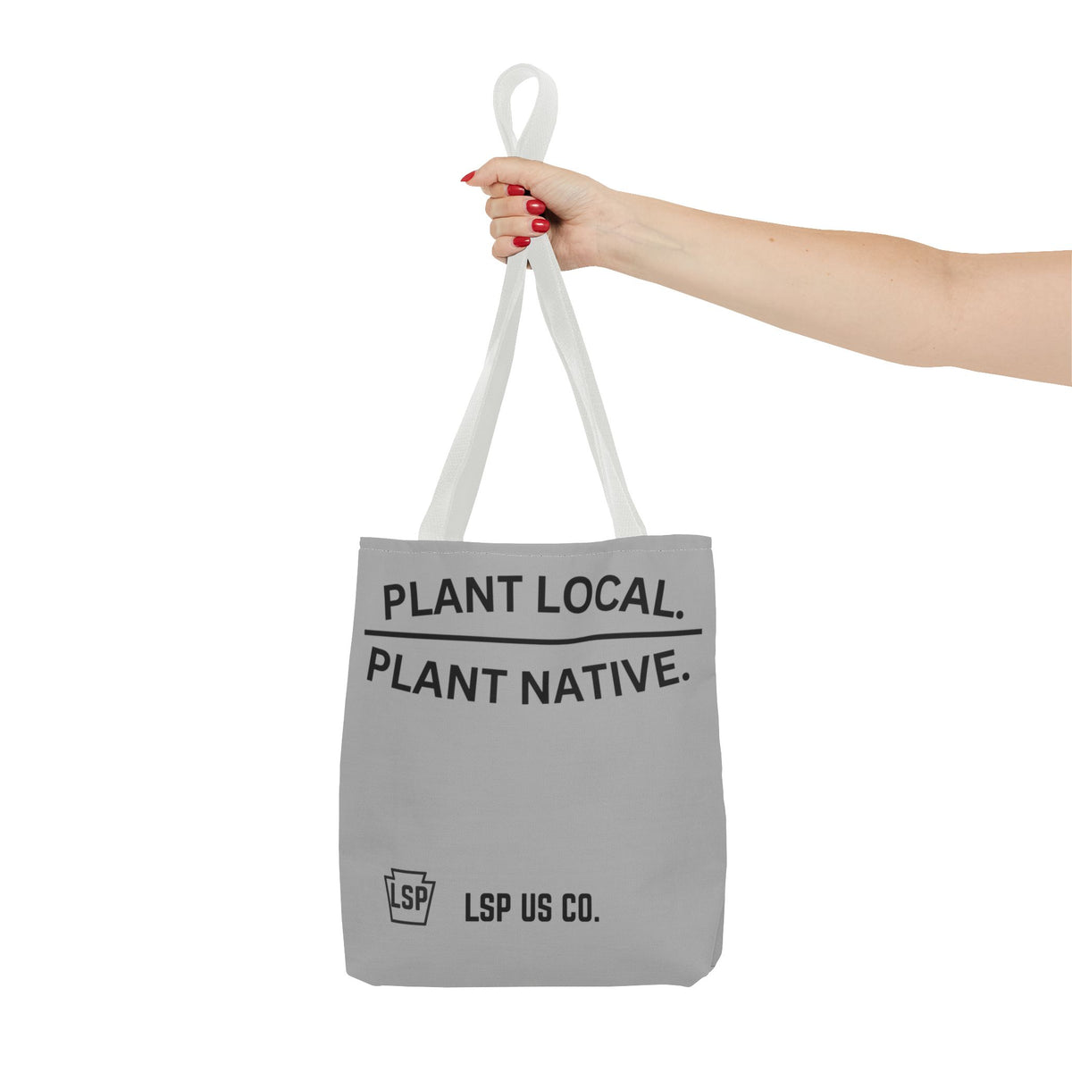 LSP US CO Plant Local Plant Native Tote Bag - Tree-Ring Graphic Eco Shopper