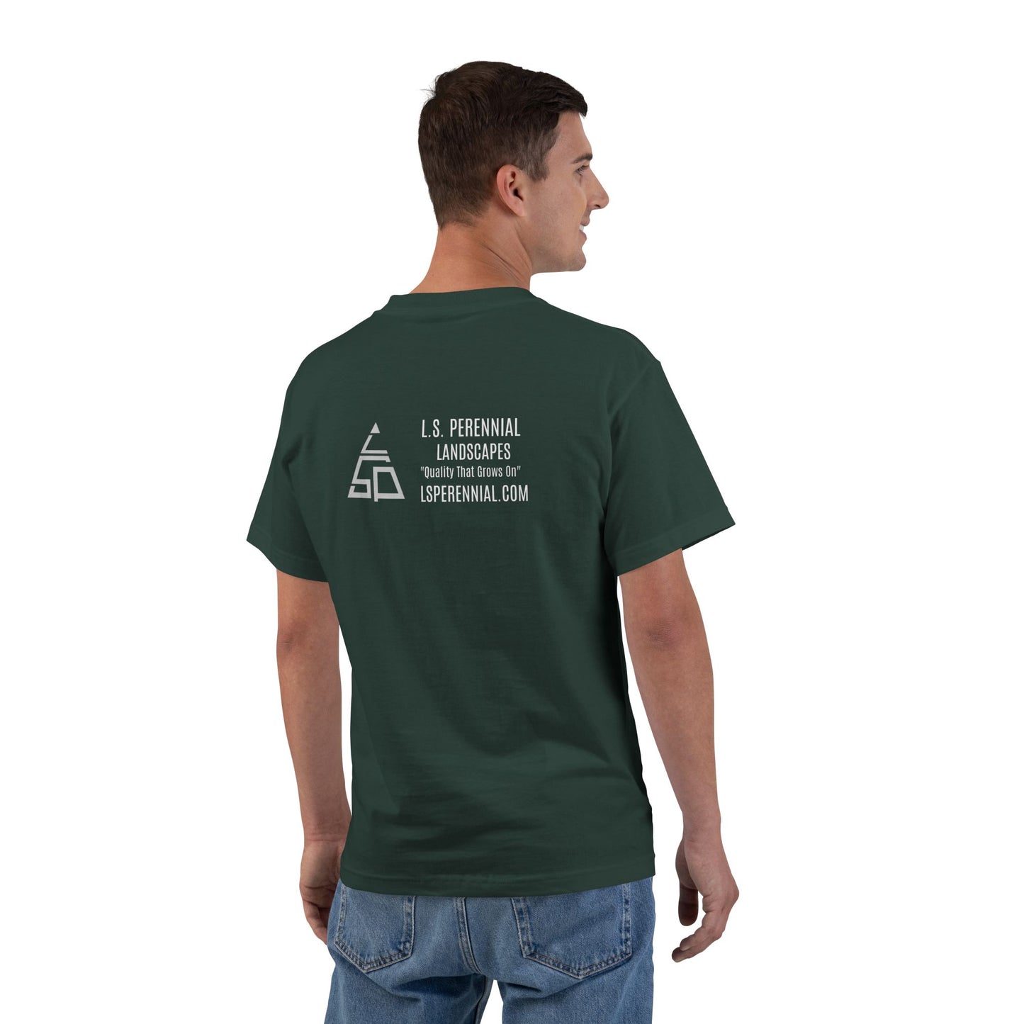 LS PERENNIAL LANDSCAPES CREW T SHIRT 100% COTTON