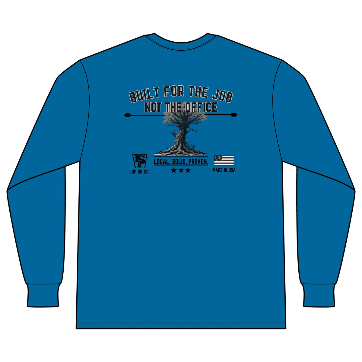 LSP US CO Built For The Job Long Sleeve Pocket Tee — Made in USA