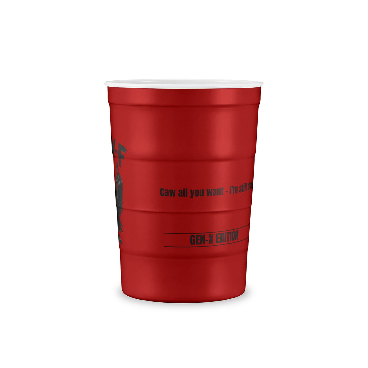 F-CAW-F CROW Steel 16 OZ CUP - Gen-X Edition - Made in USA