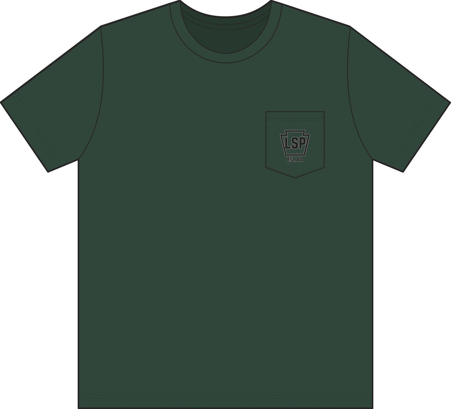 Built in America Pocket T-Shirt — "Built for Work" Union-Made Tee