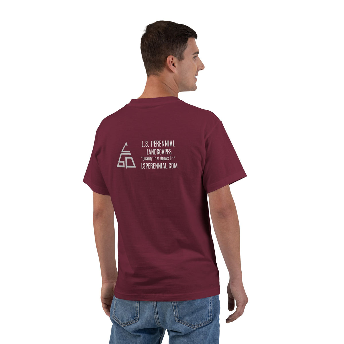 LS PERENNIAL LANDSCAPES CREW T SHIRT 100% COTTON