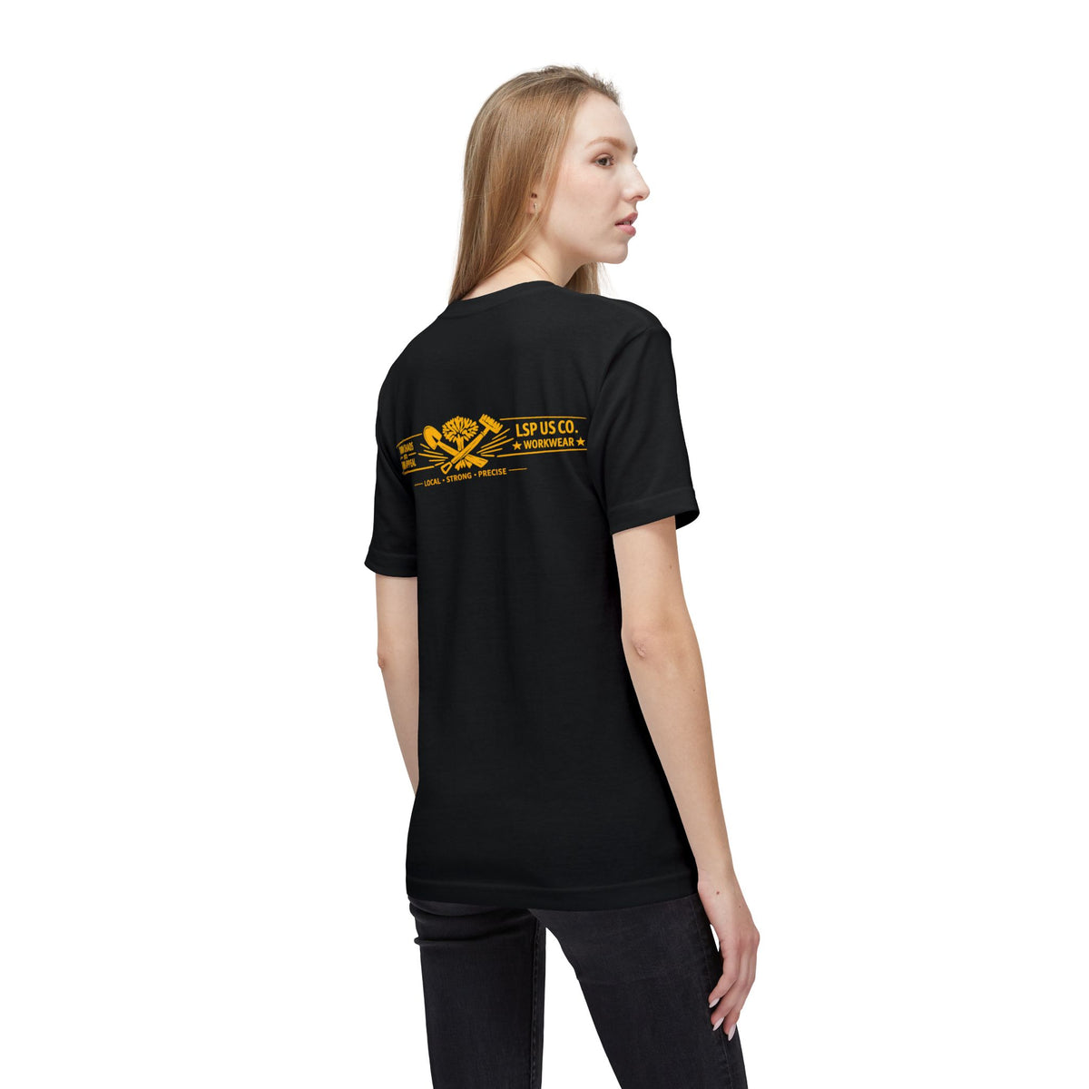 LSP US CO. LOCAL STRONG PRECISE Vintage Graphic T-Shirt