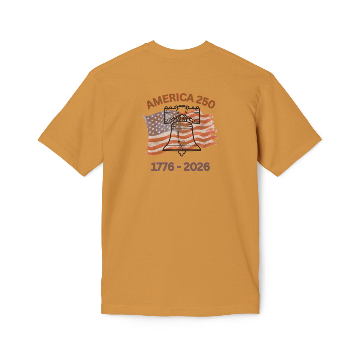 America 250 Liberty Bell T-Shirt — 1776–2026 Anniversary Bayside Made in USA