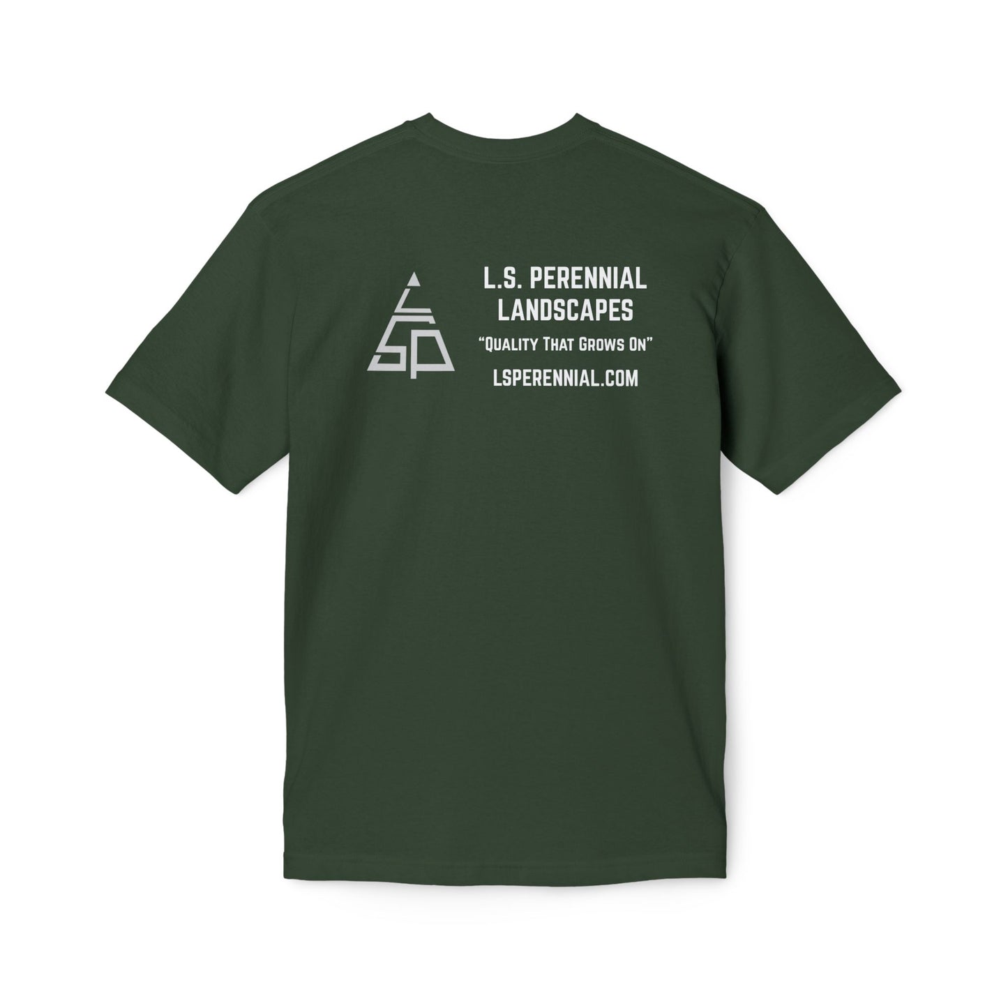 L.S. Perennial Landscapes Logo T-Shirt — Crewneck Work Tee (Made in USA)