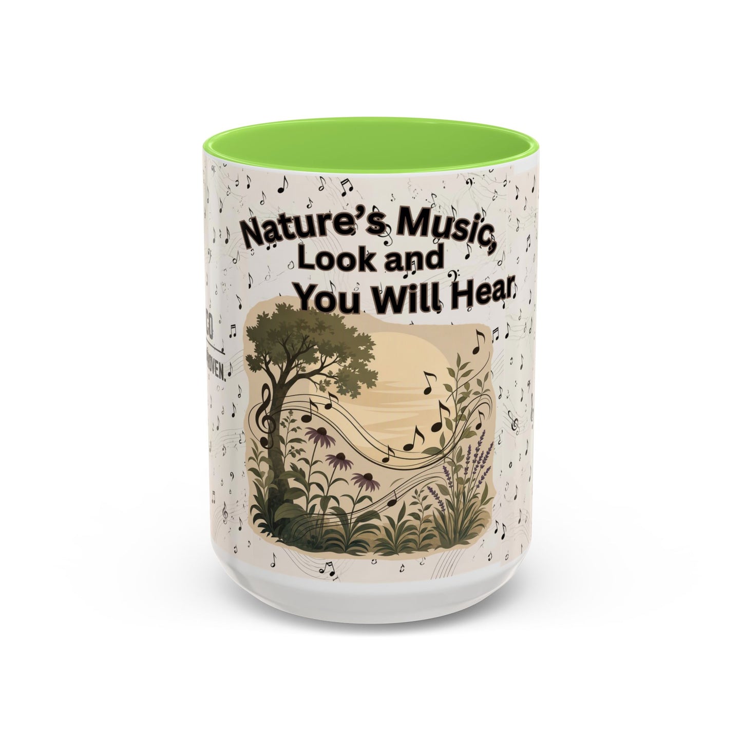 Nature’s Music Coffee Mug – “Nature’s Music, Look and You Will Hear”15oz