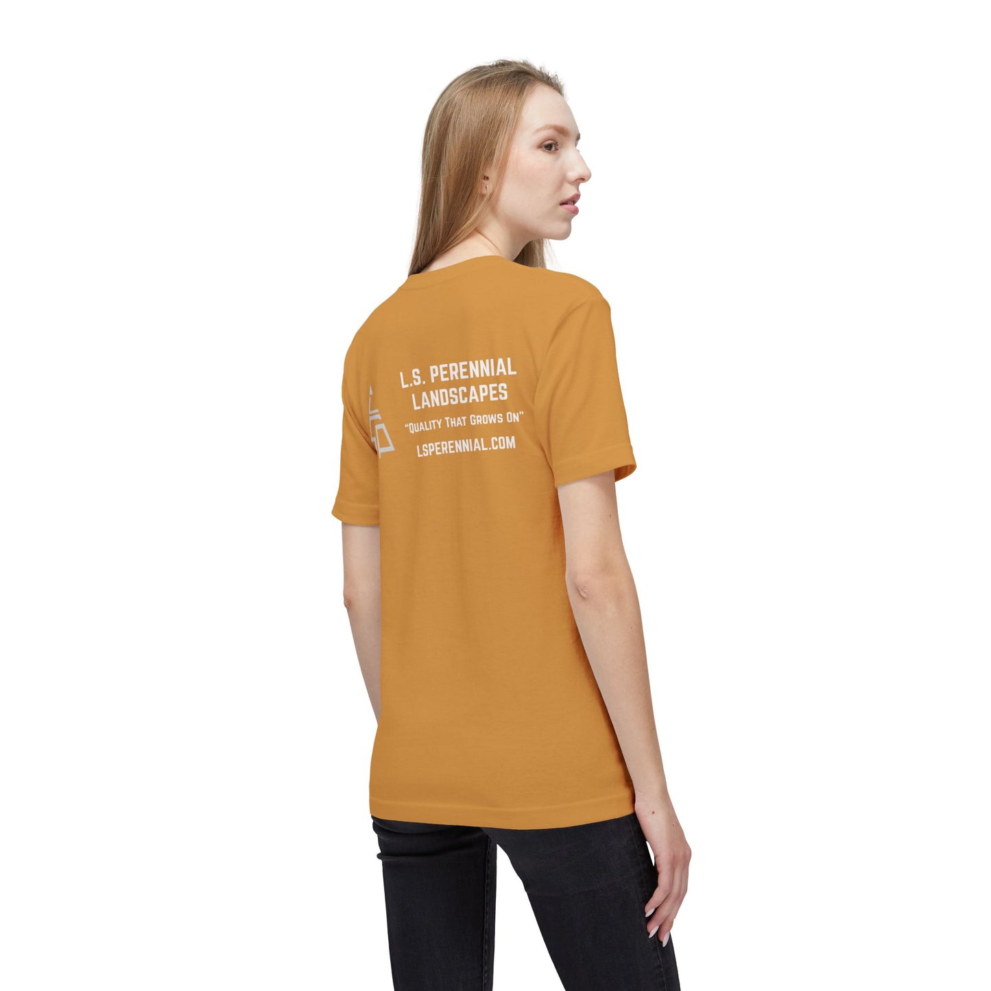 L.S. Perennial Landscapes Logo T-Shirt — Crewneck Work Tee (Made in USA)