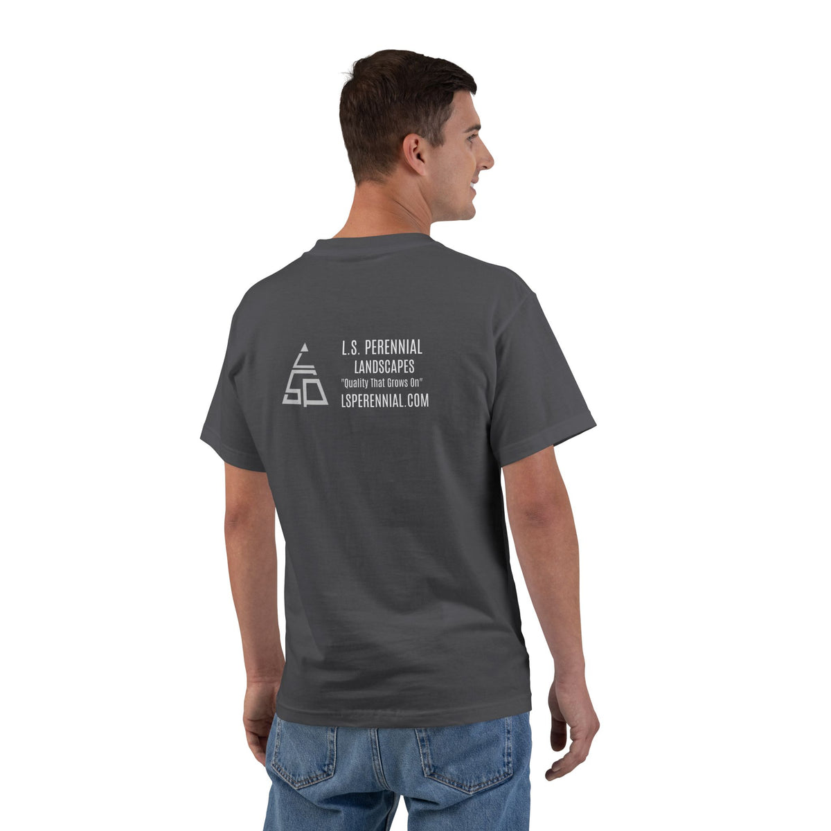 LS PERENNIAL LANDSCAPES CREW T SHIRT 100% COTTON