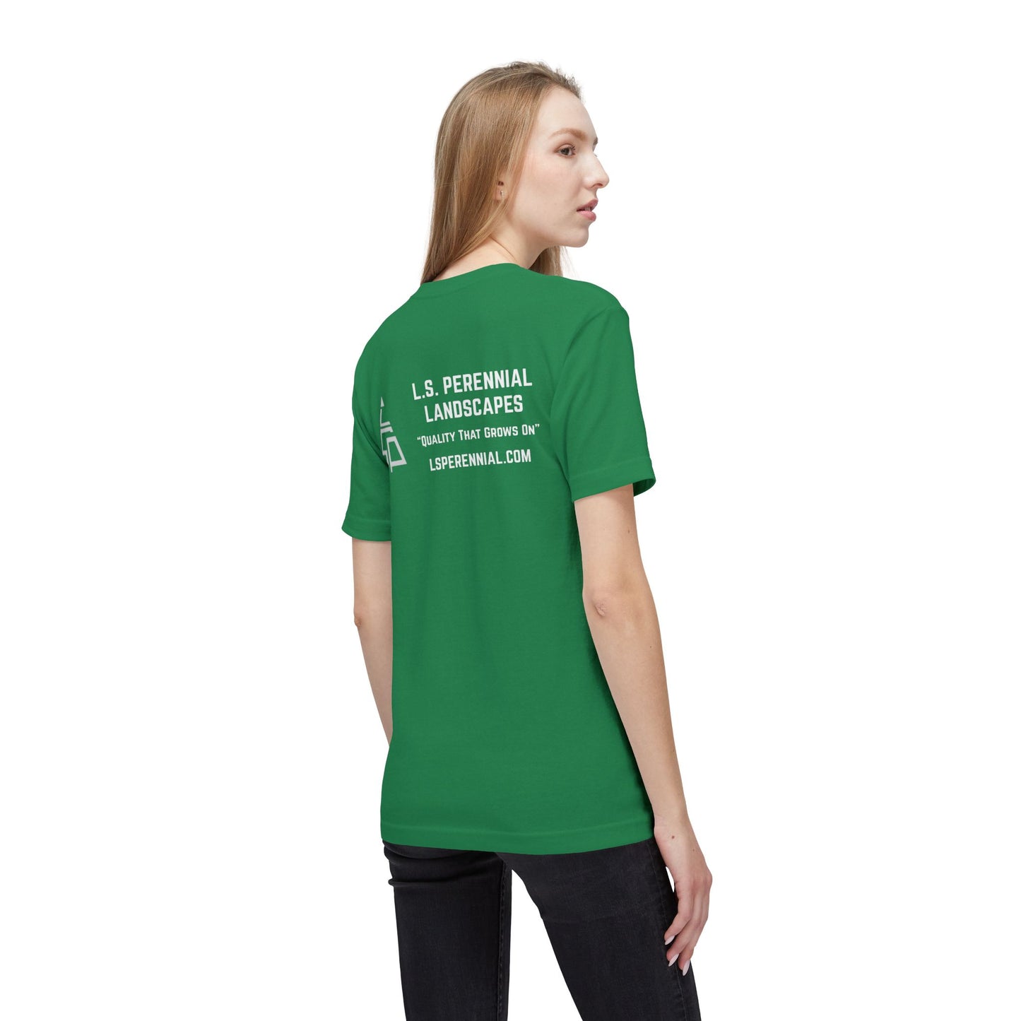 L.S. Perennial Landscapes Logo T-Shirt — Crewneck Work Tee (Made in USA)