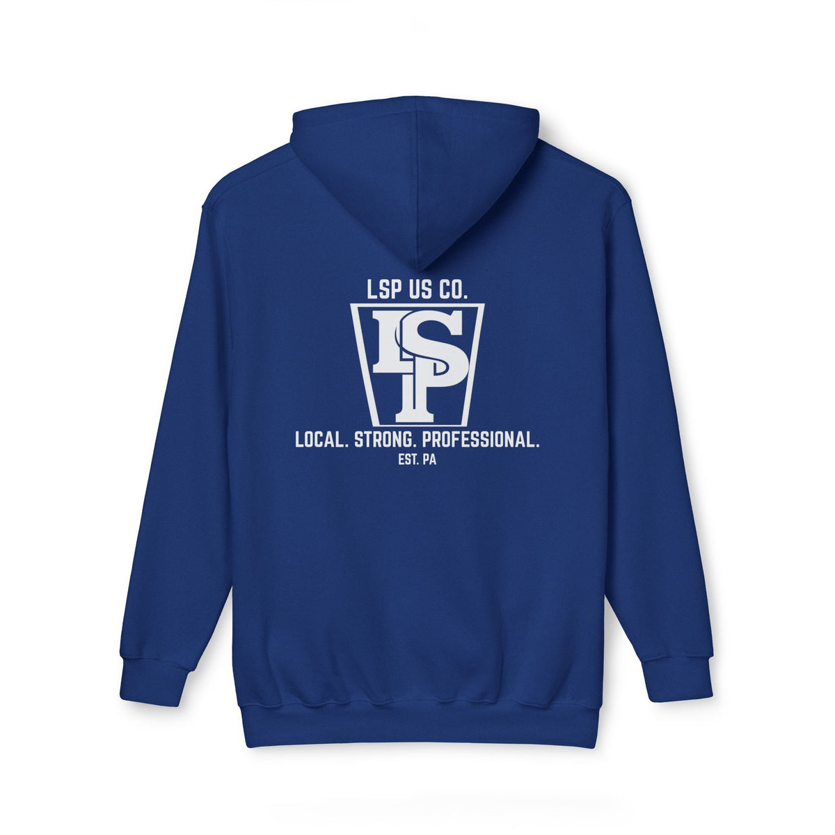 Local Strong Professional Hoodie — 'Local. Strong. Professional. EST. PA' Logo Hooded Sweatshirt