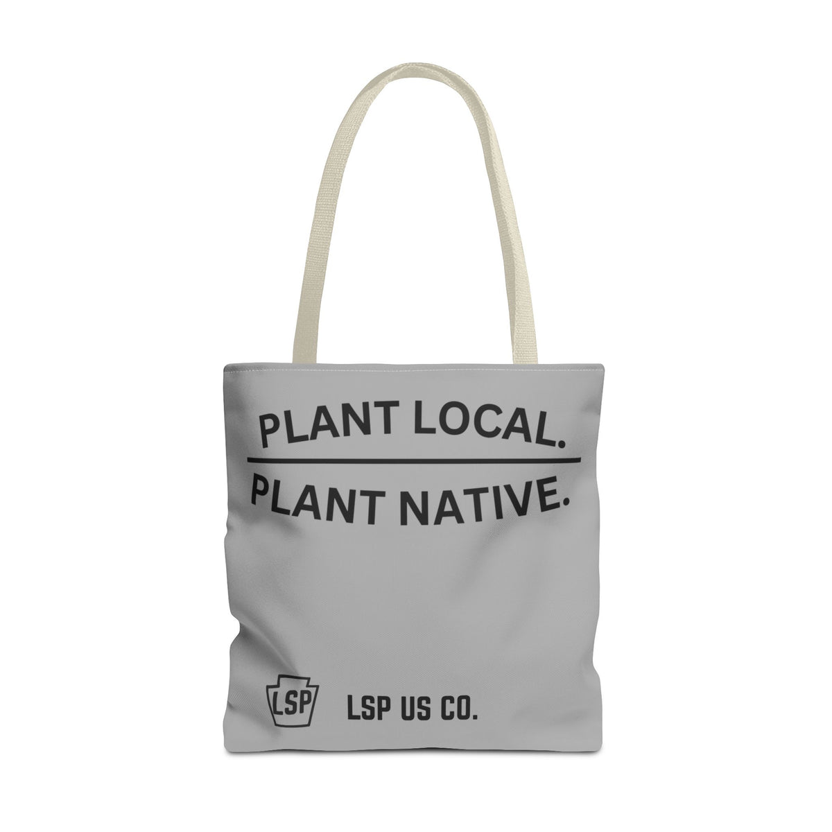 LSP US CO Plant Local Plant Native Tote Bag - Tree-Ring Graphic Eco Shopper