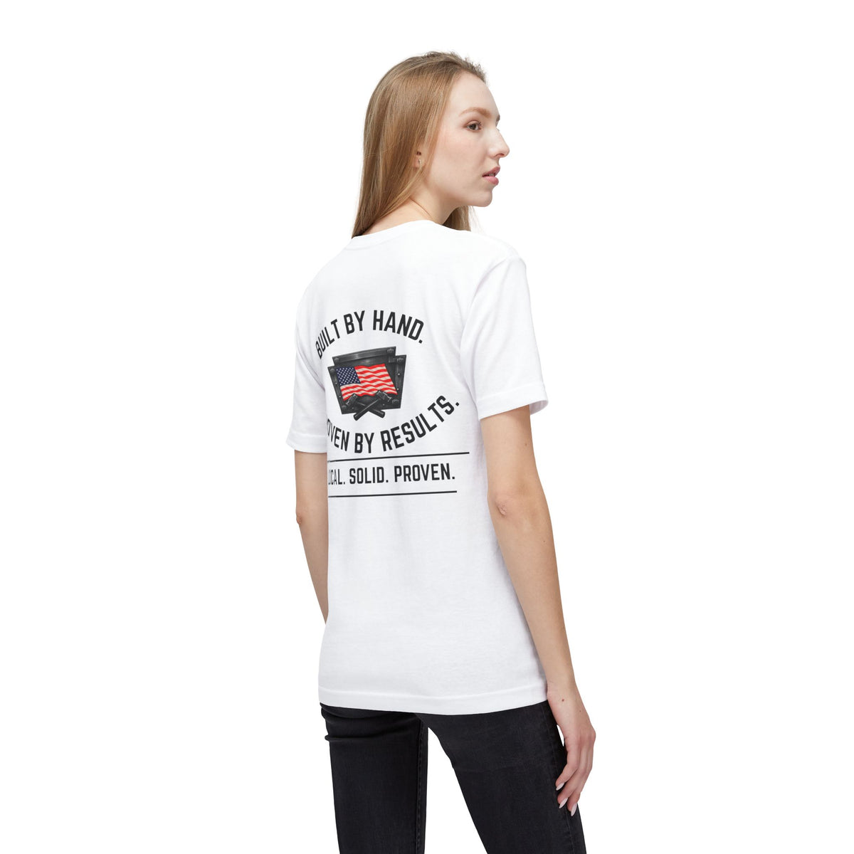 LSP US CO Built By Hand T-Shirt — "Local. Solid. Proven." American Workwear