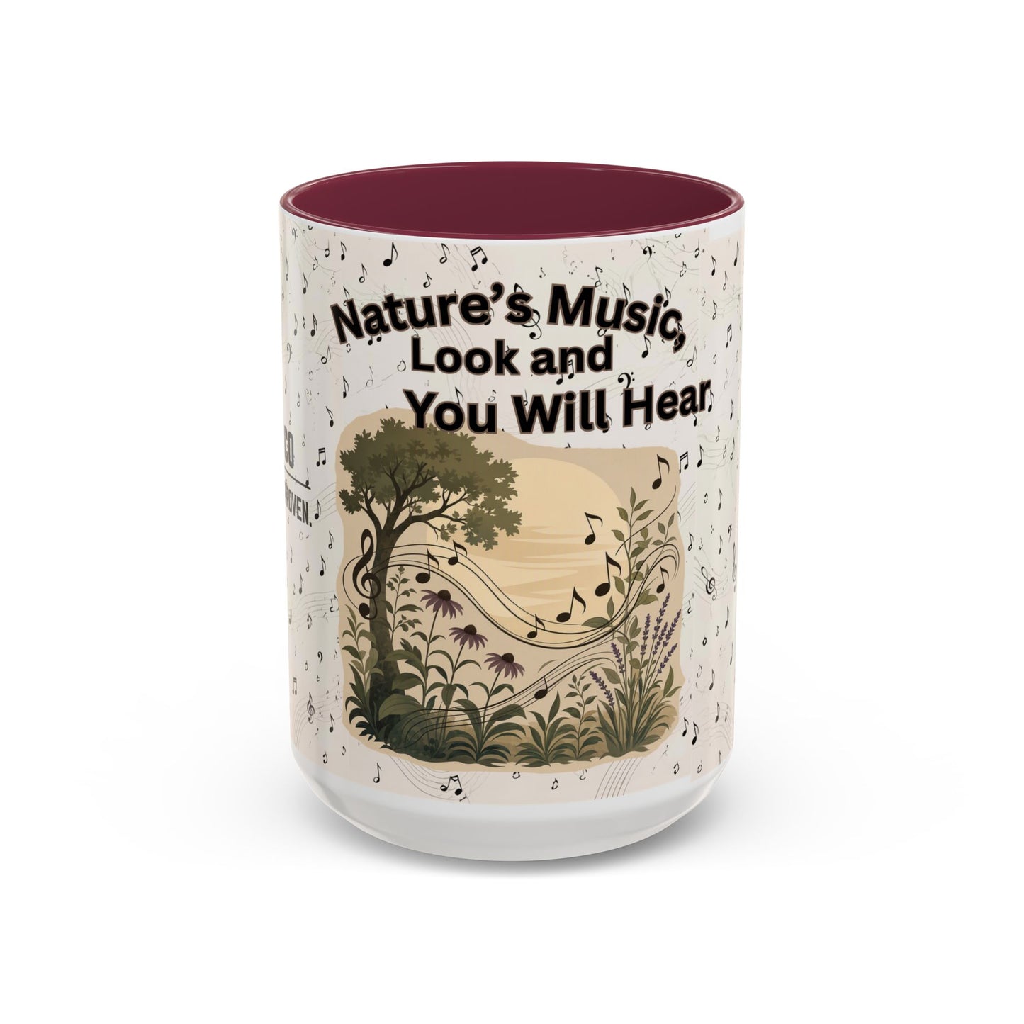 Nature’s Music Coffee Mug – “Nature’s Music, Look and You Will Hear”15oz