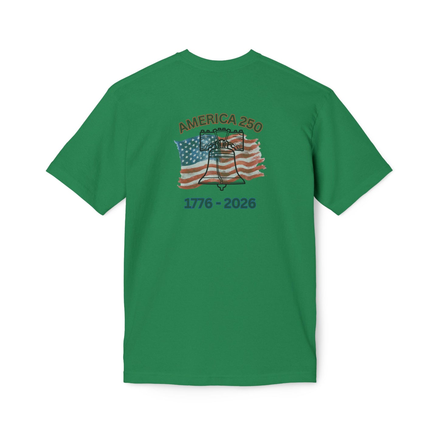 America 250 Liberty Bell T-Shirt — 1776–2026 Anniversary Bayside Made in USA