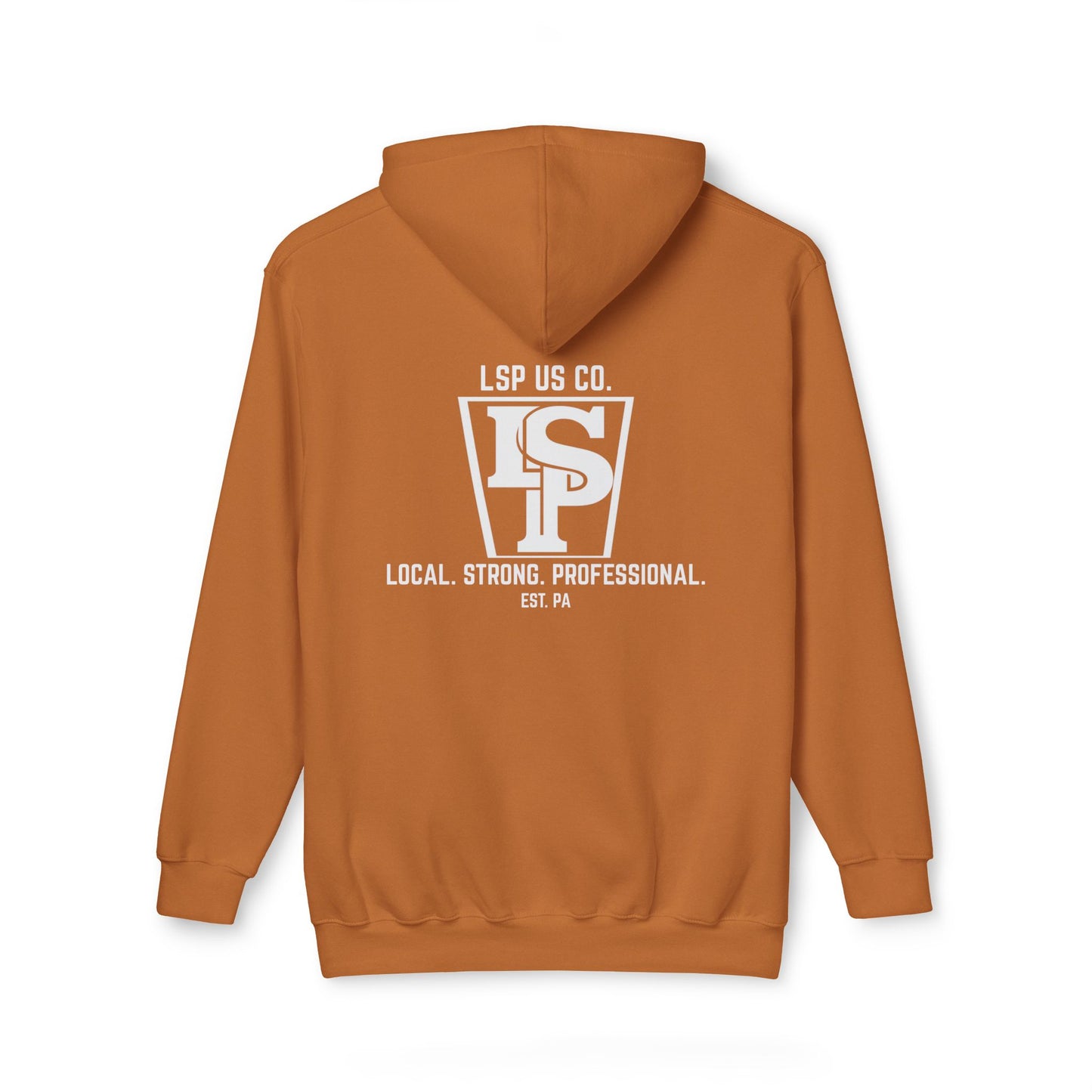 Local Strong Professional Hoodie — 'Local. Strong. Professional. EST. PA' Logo Hooded Sweatshirt