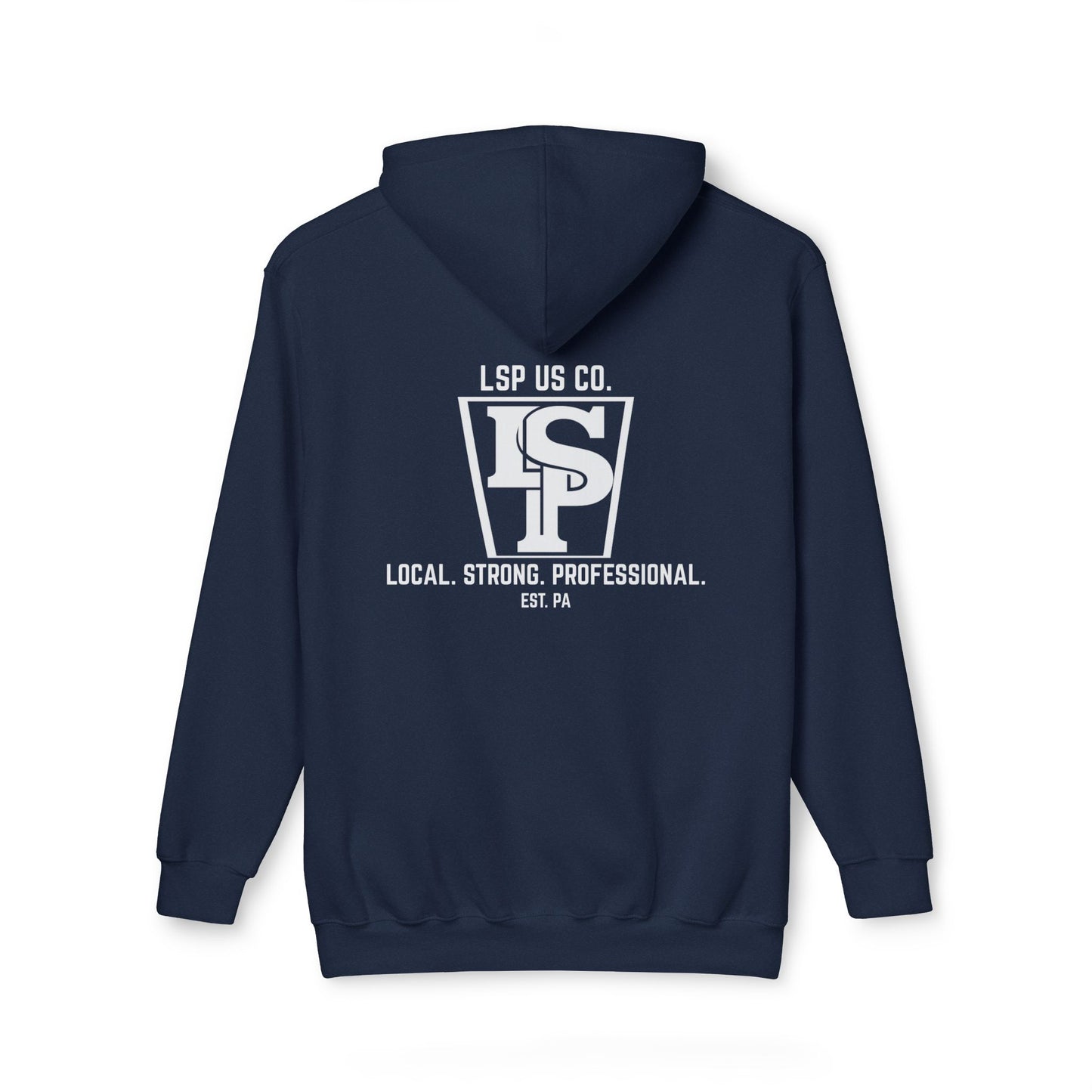 Local Strong Professional Hoodie — 'Local. Strong. Professional. EST. PA' Logo Hooded Sweatshirt