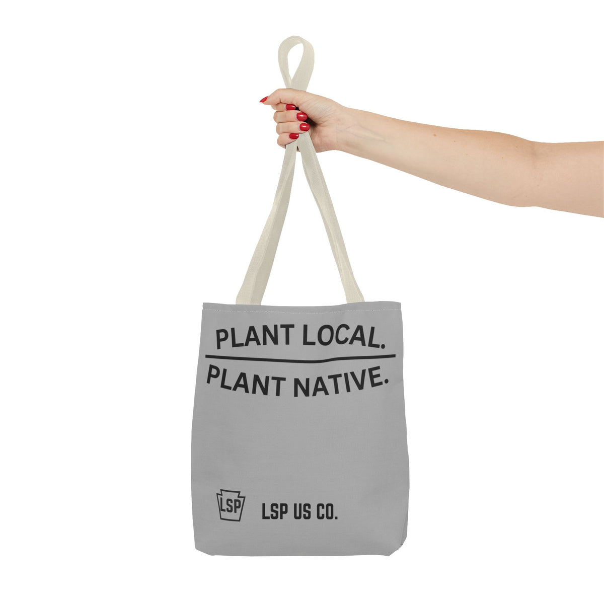 LSP US CO Plant Local Plant Native Tote Bag - Tree-Ring Graphic Eco Shopper