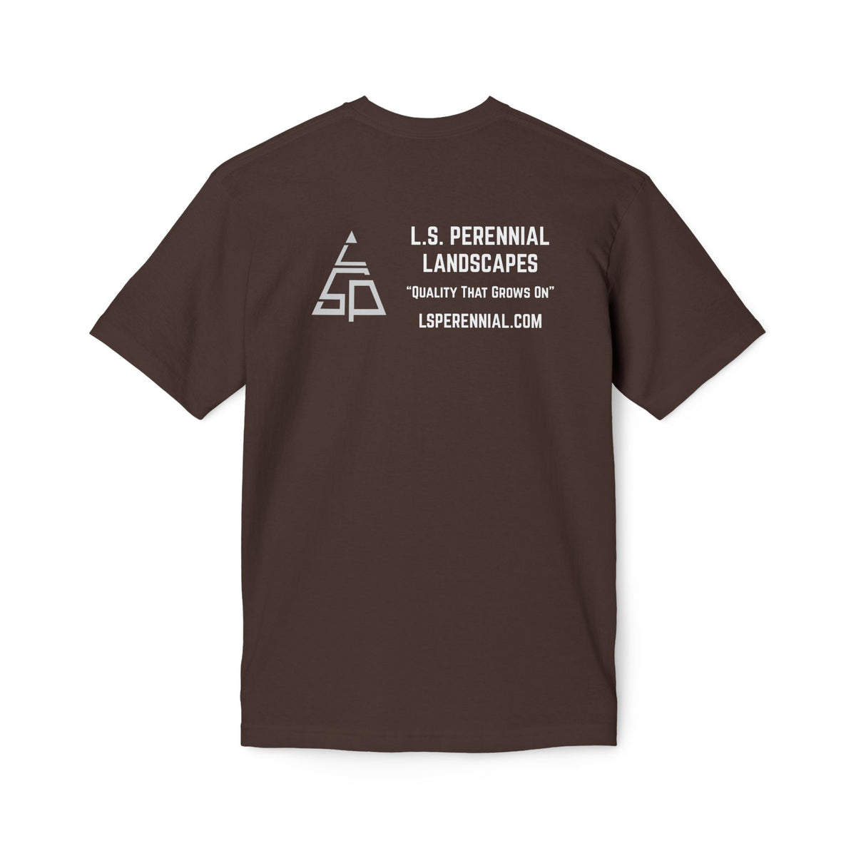 L.S. Perennial Landscapes Logo T-Shirt — Crewneck Work Tee (Made in USA)