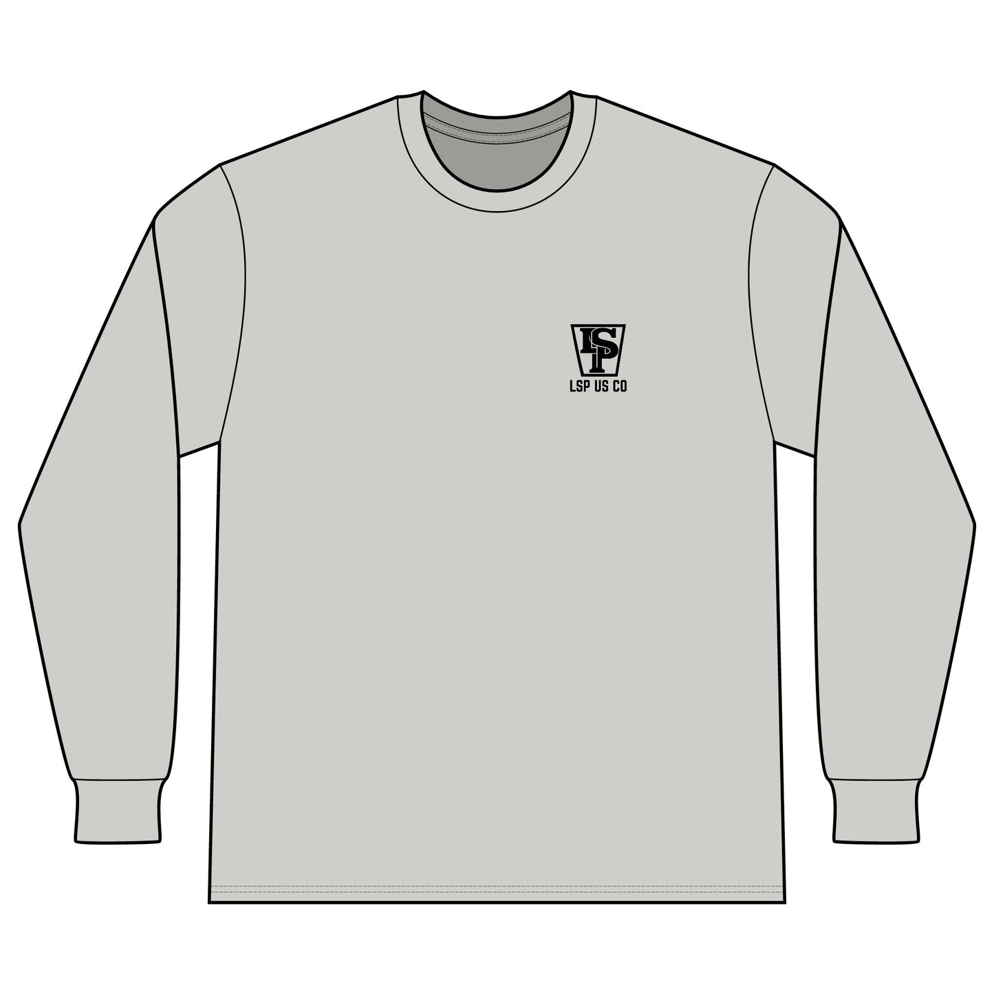 LSP US CO Built For The Job Long Sleeve Pocket Tee — Made in USA