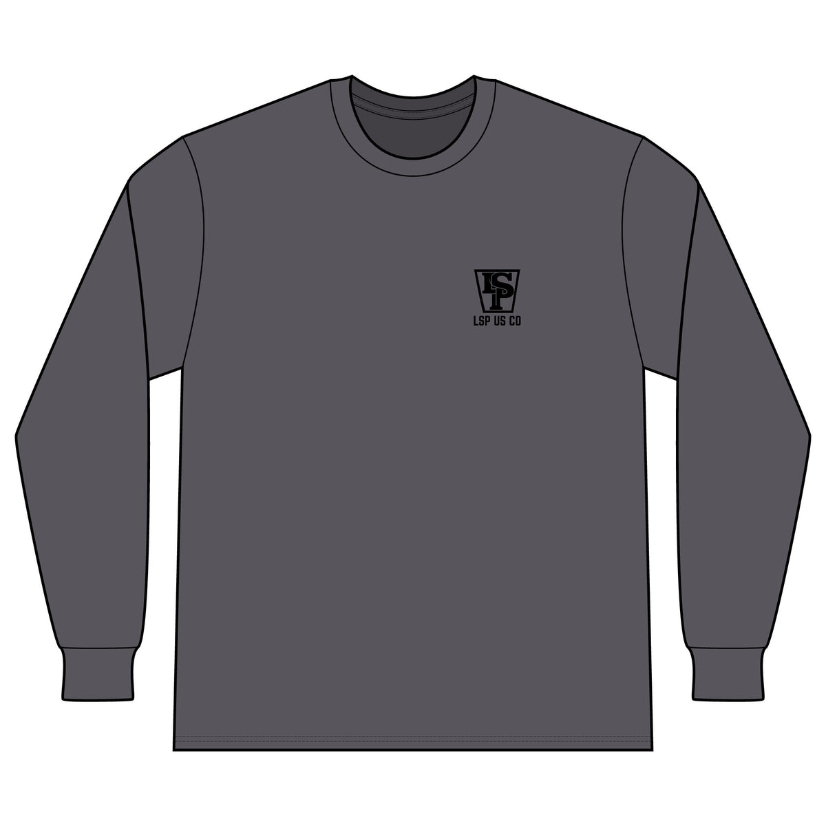 LSP US CO Built For The Job Long Sleeve Pocket Tee — Made in USA