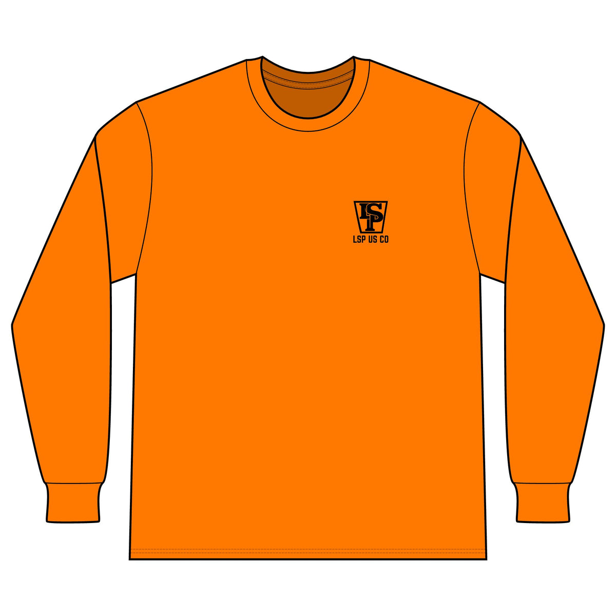 LSP US CO Built For The Job Long Sleeve Pocket Tee — Made in USA