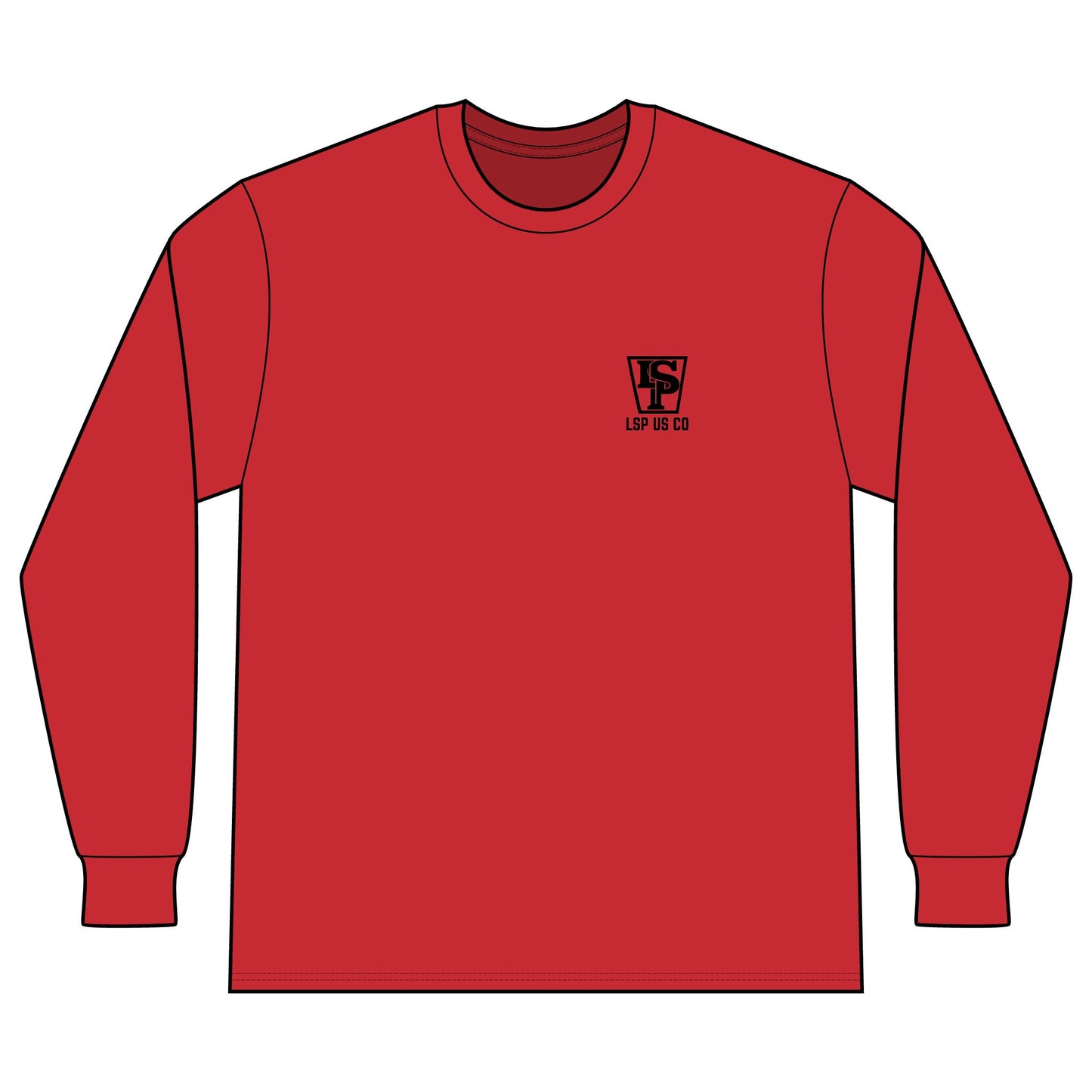 LSP US CO Built For The Job Long Sleeve Pocket Tee — Made in USA
