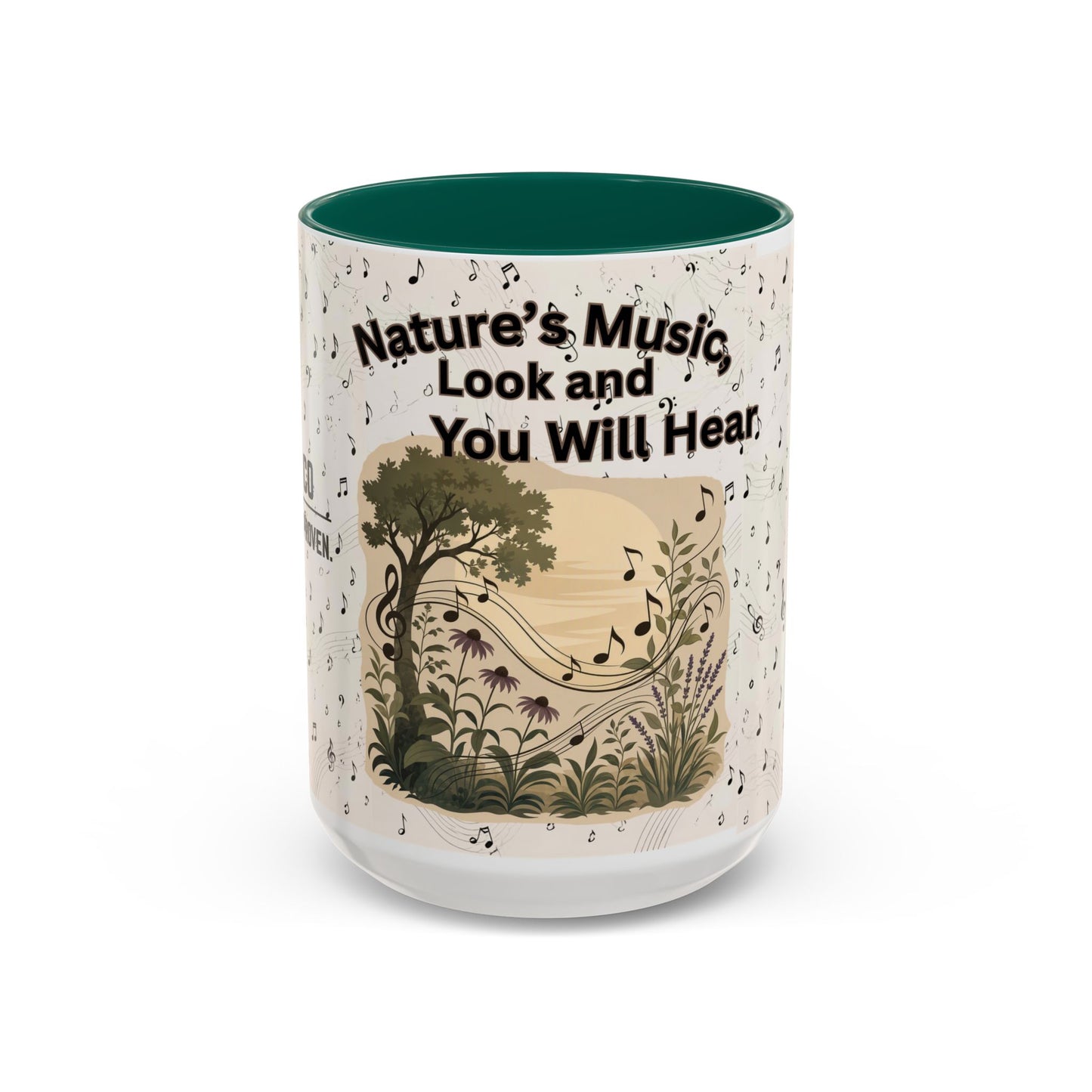 Nature’s Music Coffee Mug – “Nature’s Music, Look and You Will Hear”15oz