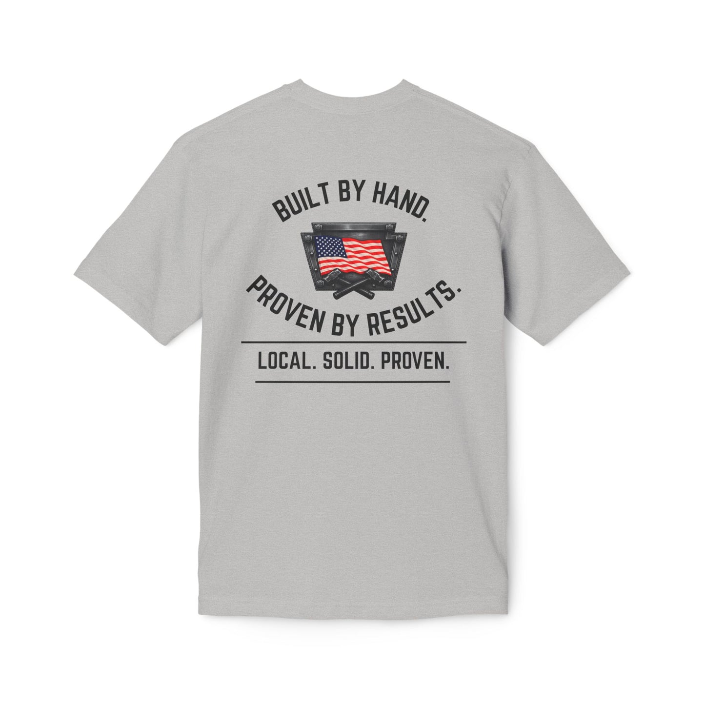 LSP US CO Built By Hand T-Shirt — "Local. Solid. Proven." American Workwear