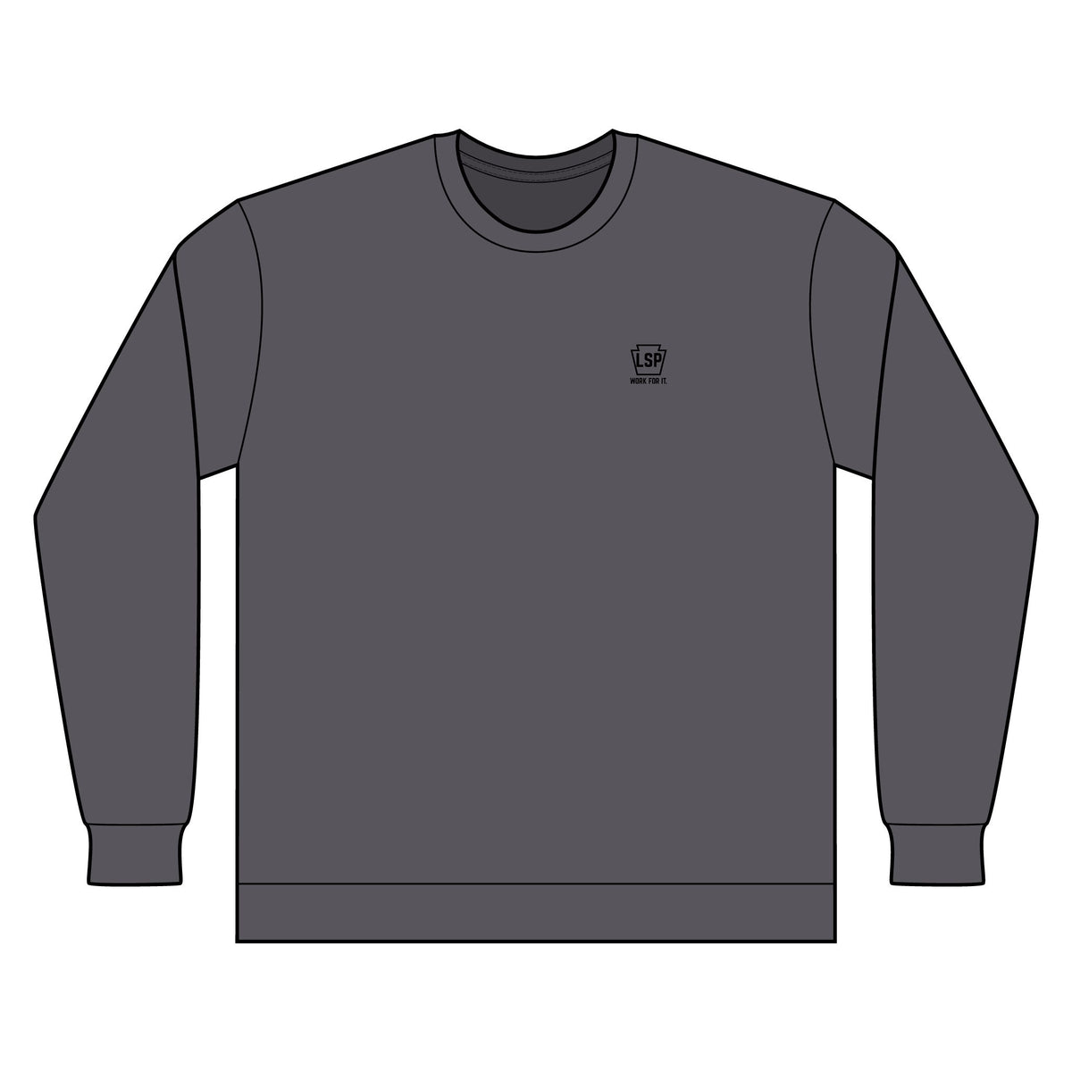 LSP US CO Long Sleeve Work Shirt Work For It — Keystone Chest Logo, Classic Made in USA