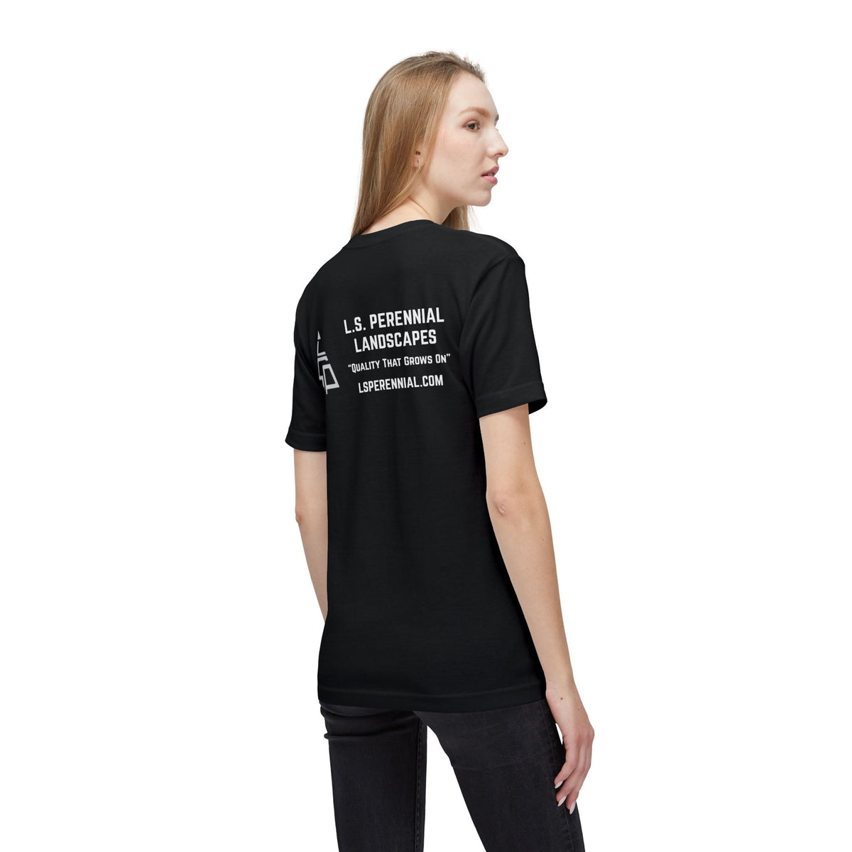 L.S. Perennial Landscapes Logo T-Shirt — Crewneck Work Tee (Made in USA)